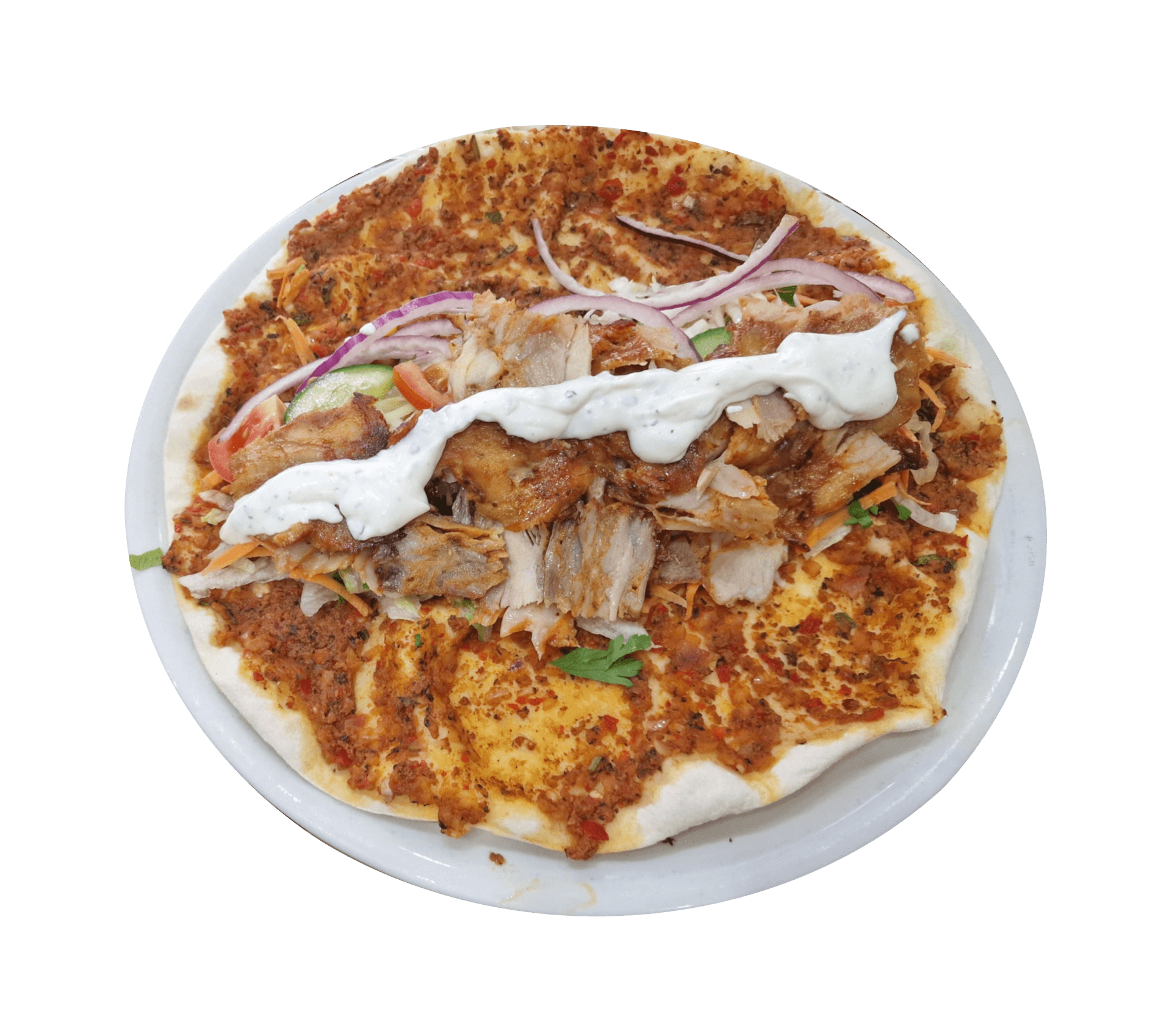 Lahmacun mit Doener