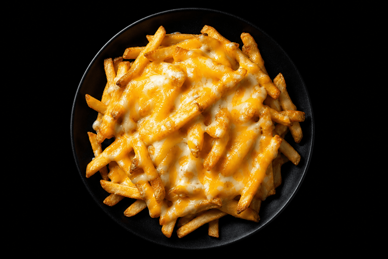 Pommes mit Kaese ueberbacken