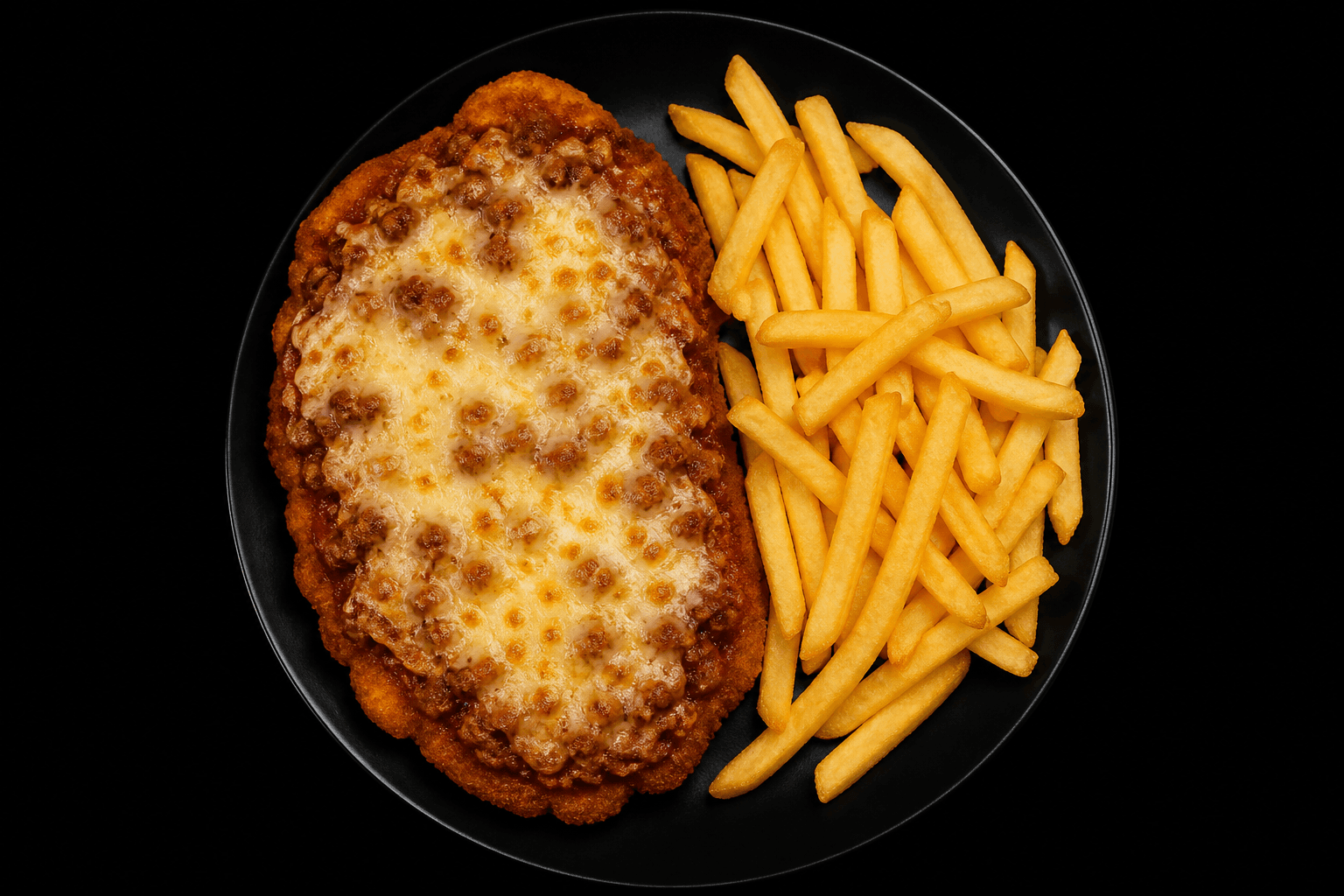 Schnitzel Bolognese paniert