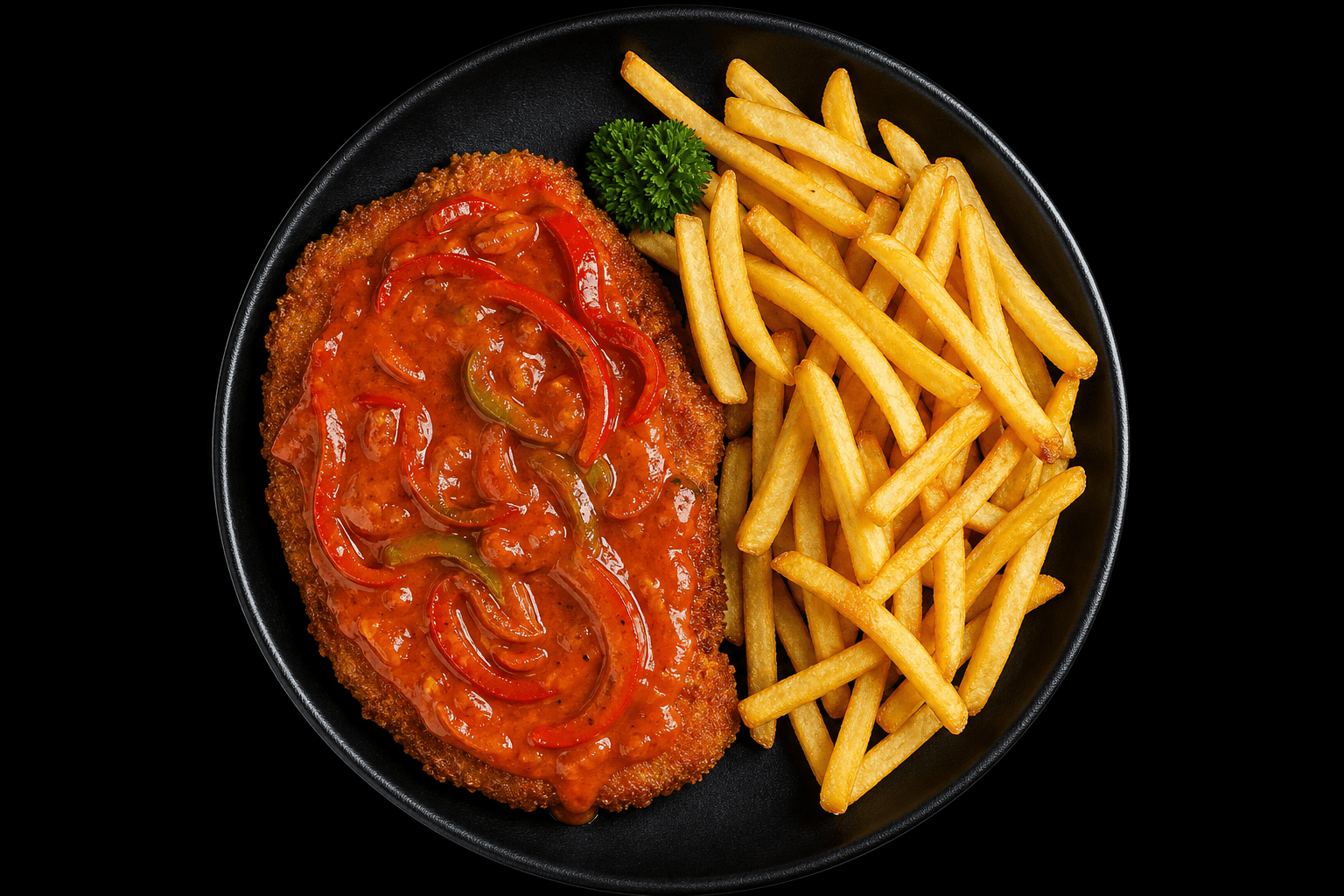 Zigeunerschnitzel paniert